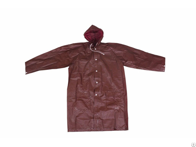 R 1058 6 Brown Eva Peva Long Rains Jacket