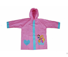 R 1021 1005 4 Disney Princess Pink Pvc Vinyl Kids Best Rain Jacket