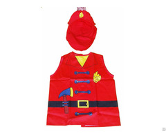 Ml Ap 2001 Red Firemen Cotton Childrens Aprons