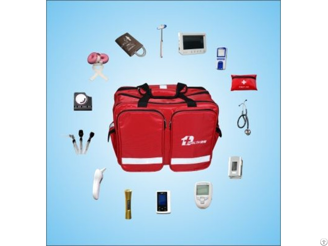 Portable Multi Functional Medical Inspection Bag For Emergency Treatment With Diagnostic Kits