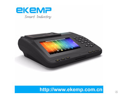 Ekemp P7 Window Or Android Tablet Pos With Fingerprint And 3g Printer