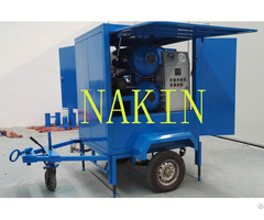 Zym Mobile Type Vacuum Insulating Oil Purifier Filtration Machine