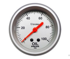 Utrema Racing Mechanical Oil Pressure Gauge