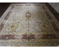 Silk Persian Rug Handmade Antique Carpet Factory Whosale Tapestry