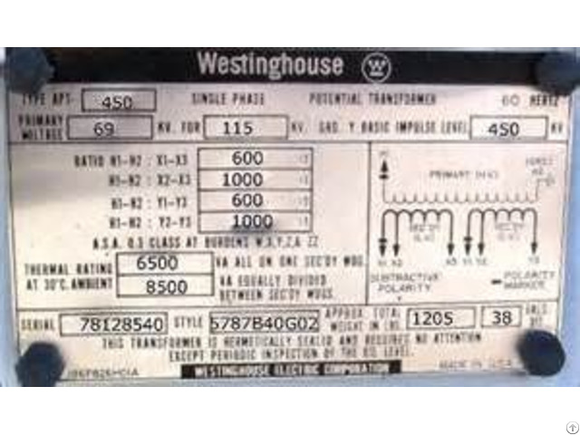 Westinghouse Transformer