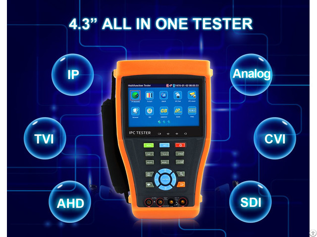 All In One Ip Cctv Tester With 4 3 Inch Touch Screen