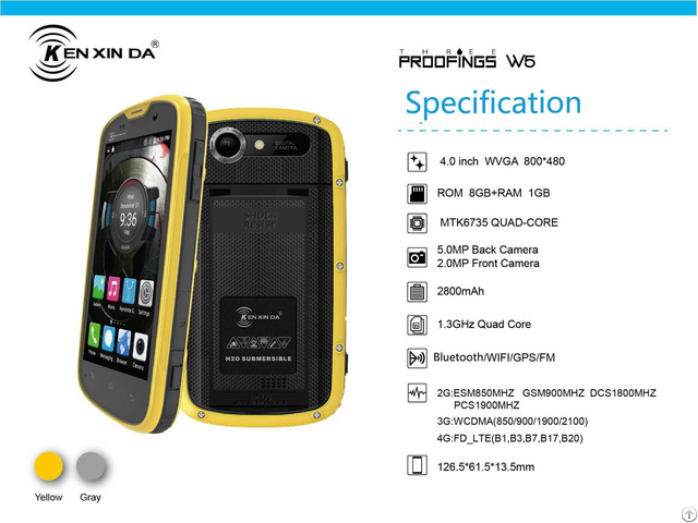 Kenxinda 4 0 Tri Proofing Smart Phone W5