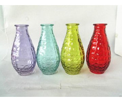 Glass Uneven And Colored Vase