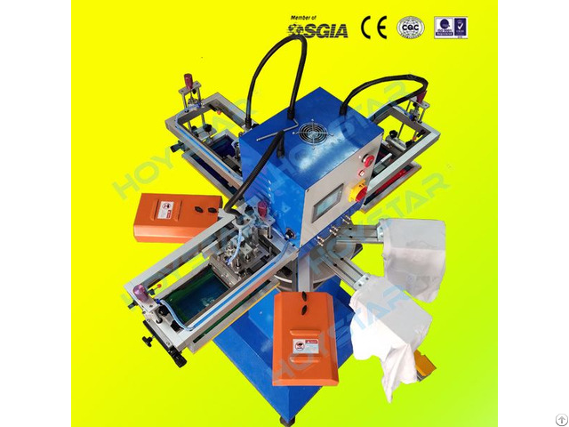 3color Rapid Screen Printing Machine For T Shirts And Socks