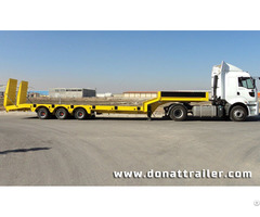 Lowbed Semi Trailer 3 Axle Yellow