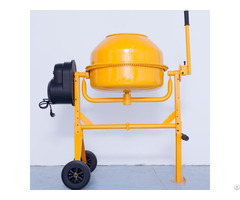 Electric Motor Powered Cement Concrete Mixer With Bar Handle Operation