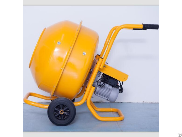 Hand Pushed Electric Driven Concrete Mixer Used In Small Construction Site