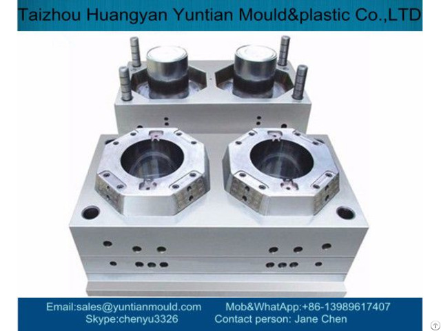 China Custom 2 Cavities Plastic Bucket Mould