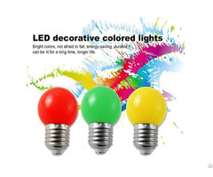 Zhejiang Color Pc Cover G45 E26 E27 Decorativesmart Smd Led Light Bulb