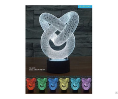 Amazing 7color Change Sensitive Touch Switch Usb Style 3d Illusion Table Lamp