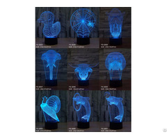 Creative Vision Usb Connect Led Table Lamp 3d Illusion Night Light