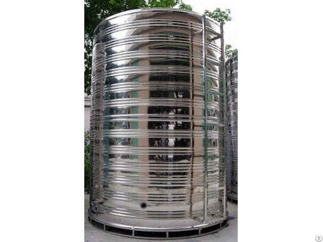 Cylindrical Stainless Steel Water Tank