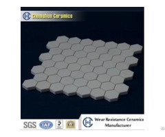 Alumina Ceramic Hex Tile Matted For Wear Resistant Liner