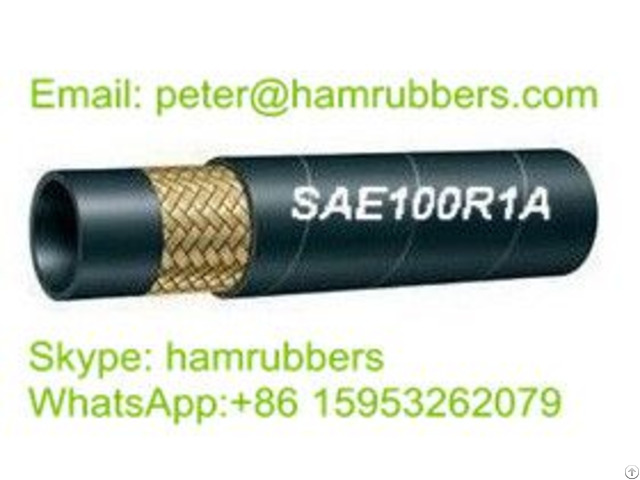 Sae 100r1a Din En853 1st Wire Braided Hydraulic Hose