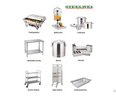 Chafing Dish Gn Pan Trolley Work Tables