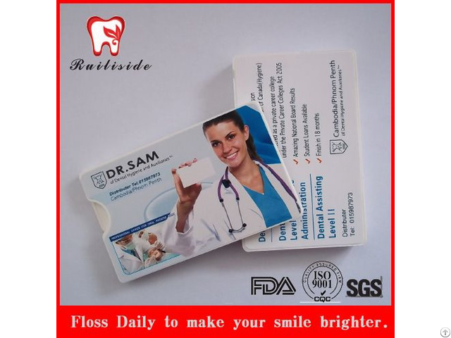 Card Shape Dental Floss