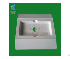 Earth Friendly Molded Paper Pulp Tablet Tray Packaging