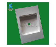 Thermo Pressed Recycled Paper Pulp Material Bespoke Eco Friendly Packaging Trays