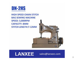 Lanxee Dn 2 High Speed Automatic Lubrication Chain Stitch Bag Sewing Machine