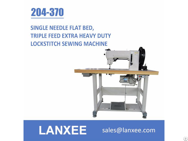 Lanxee 204 370 Durkopp Adler Flat Bed Heavy Duty Sewing Machine