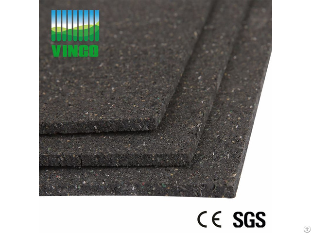 Black Heat Insulation Rubber Soundproofing Shock Damping Floor Mats