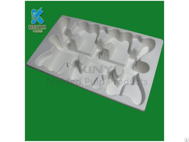 Eco Friendly Sturdy Recyclable Molded Pulp Thermoform Tray