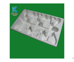 Eco Friendly Sturdy Recyclable Molded Pulp Thermoform Tray