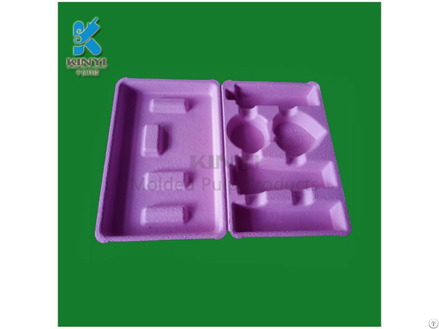 Hot Sell Food Grade Molded Pulp Cosmetic Tray Packaging