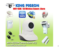 Gsm 3g Wifi Camera Alarm With 433mhz = All In One W12