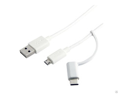 Usb Am To Micro B Type C Reversible Cable