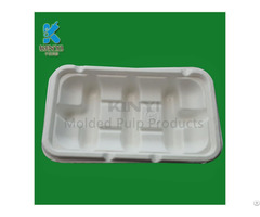 Bagasse Pulp Tray Disposable Food Packaging Frozen Meat Container