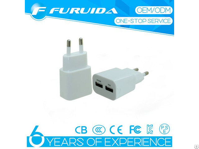 New Dual Usb 5v 2 1a Mobile Phone Charger