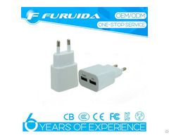 New Dual Usb 5v 2 1a Mobile Phone Charger
