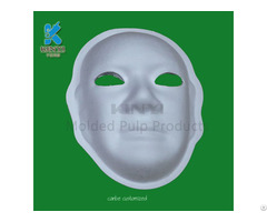 Molded Paper Pulp White Party Masks