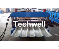 High Speed Steel Roofing Sheet Roll Forming Machine With Flying Cutting