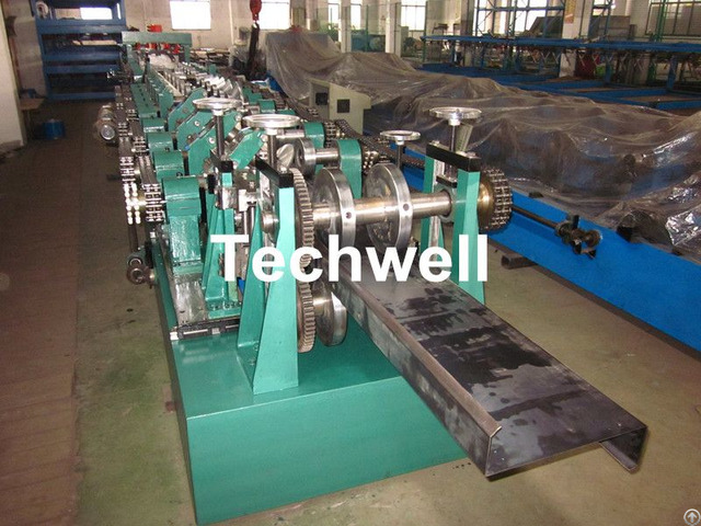 Cz Purlin Roll Forming Machine With Plc Control System