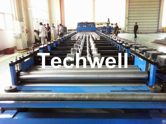 Galvanized Steel Silo Corrugation Machine With 18 Forming Stations