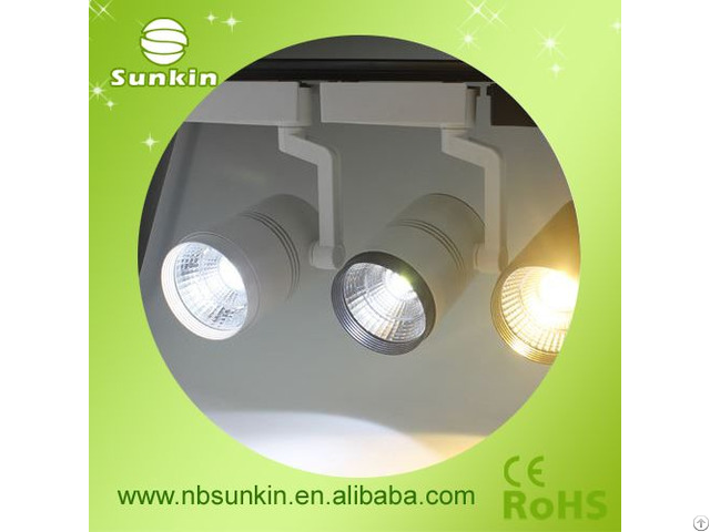 Shop Showcase Lighting 20w 30w 40w White Cob Led Track Light