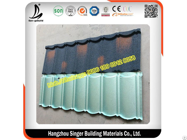 Sgb Stone Coated Metal Roofing Tiles