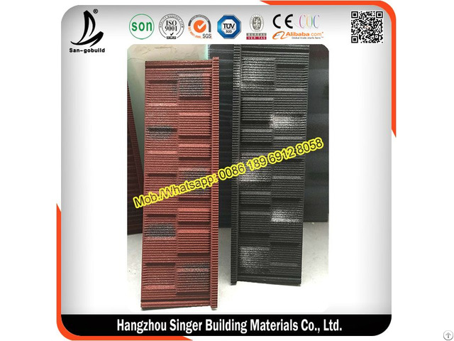 Sgb Stone Coated Shingle Roofing Tiles