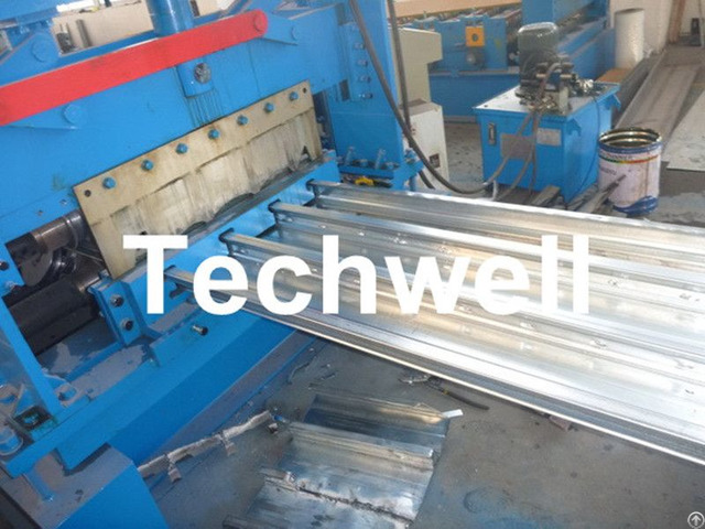 Galvanized Steel Floor Deck Roll Forming Machine For Decking Sheets