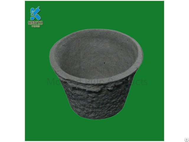 Custom Eco Friendly Molded Paper Pulp Flower Pot Seed Tray