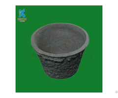 Custom Eco Friendly Molded Paper Pulp Flower Pot Seed Tray