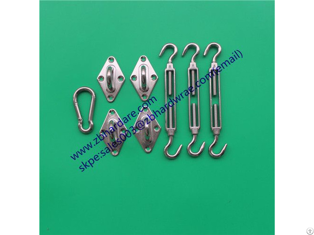Square Shade Sail Accessories Stainless Steel Hardware Kit