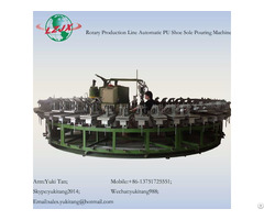 Pu Shoe Sole Footwear Manufacturing Machine With Production Line